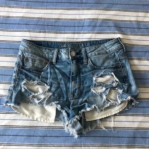 American Eagle Hi-Rise Festival Denim Cutoff Short